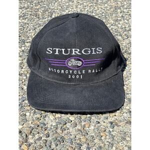 Sturgis 2001 motorcycle rally biker hat adjustable OSFA y2k